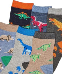 Alternative view of Jefferies Socks Boys' Jefferies Socks Boy's Dinosaur Pattern Cotton Crew Socks 6 Pack